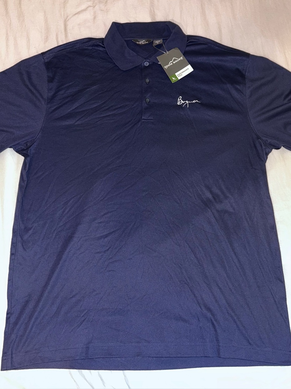 Eddie Bauer Men’s Resolution Pro Polo Shirt NWT XL Navy Blue